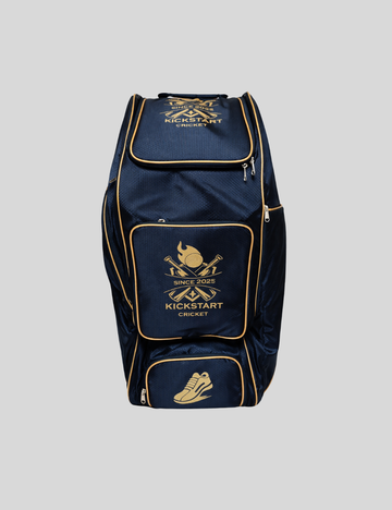 Kickstart Cricket Premium Kit Bag - Black Gold Edition | Large Capacity Gear Bag