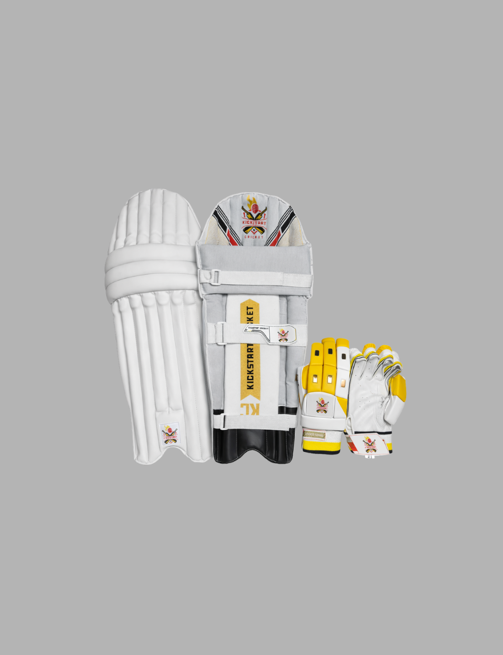 Kickstart Budget Cricket Batting Pads & Gloves Combo